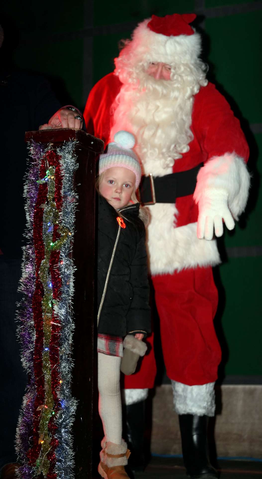 March Christmas lights switch on