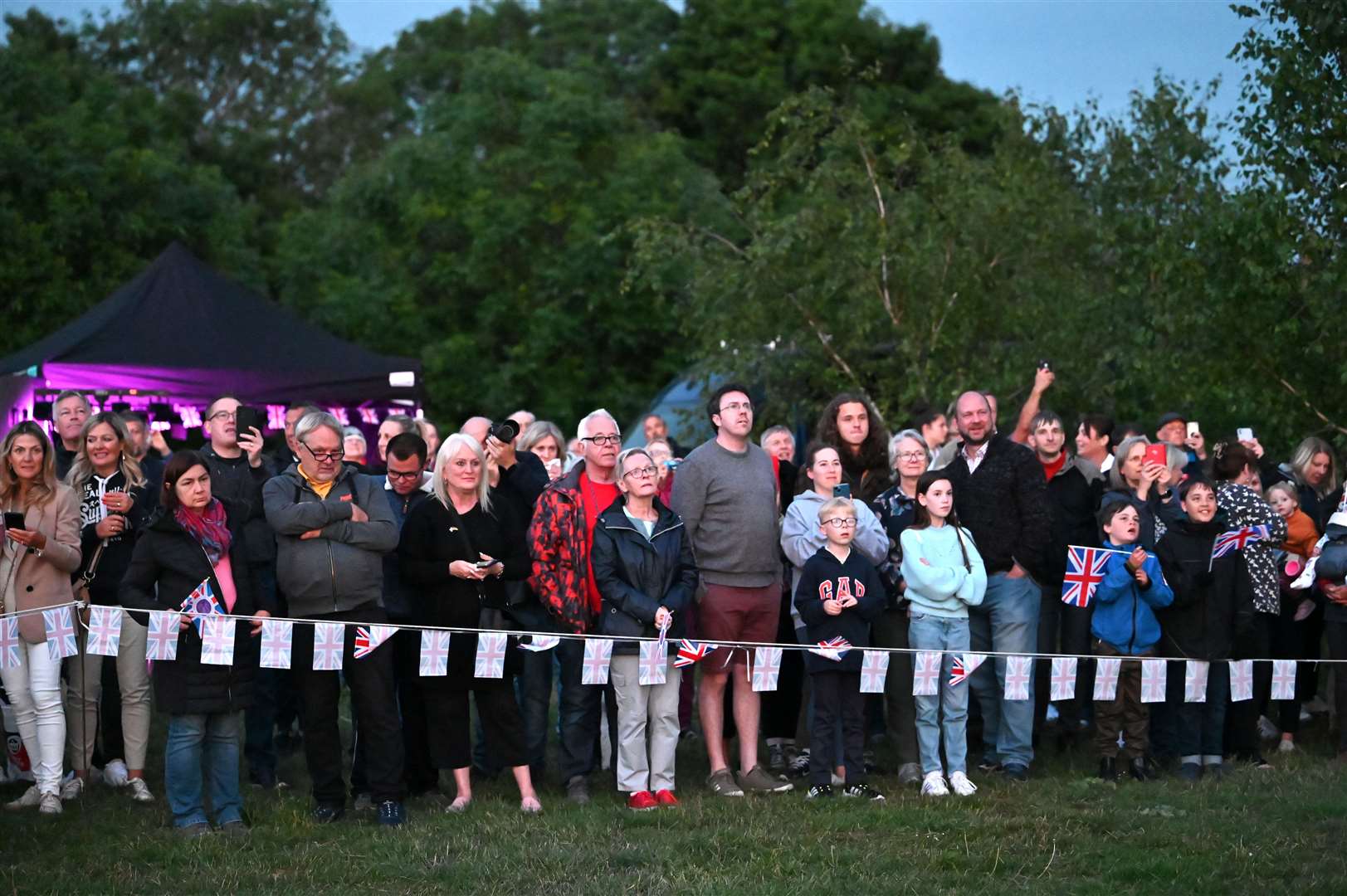 March Jubilee celebrations with the beacon being lit by March Mayor Kim French and Lt Col Nigel 'Spence' Spencer,. (57078476)