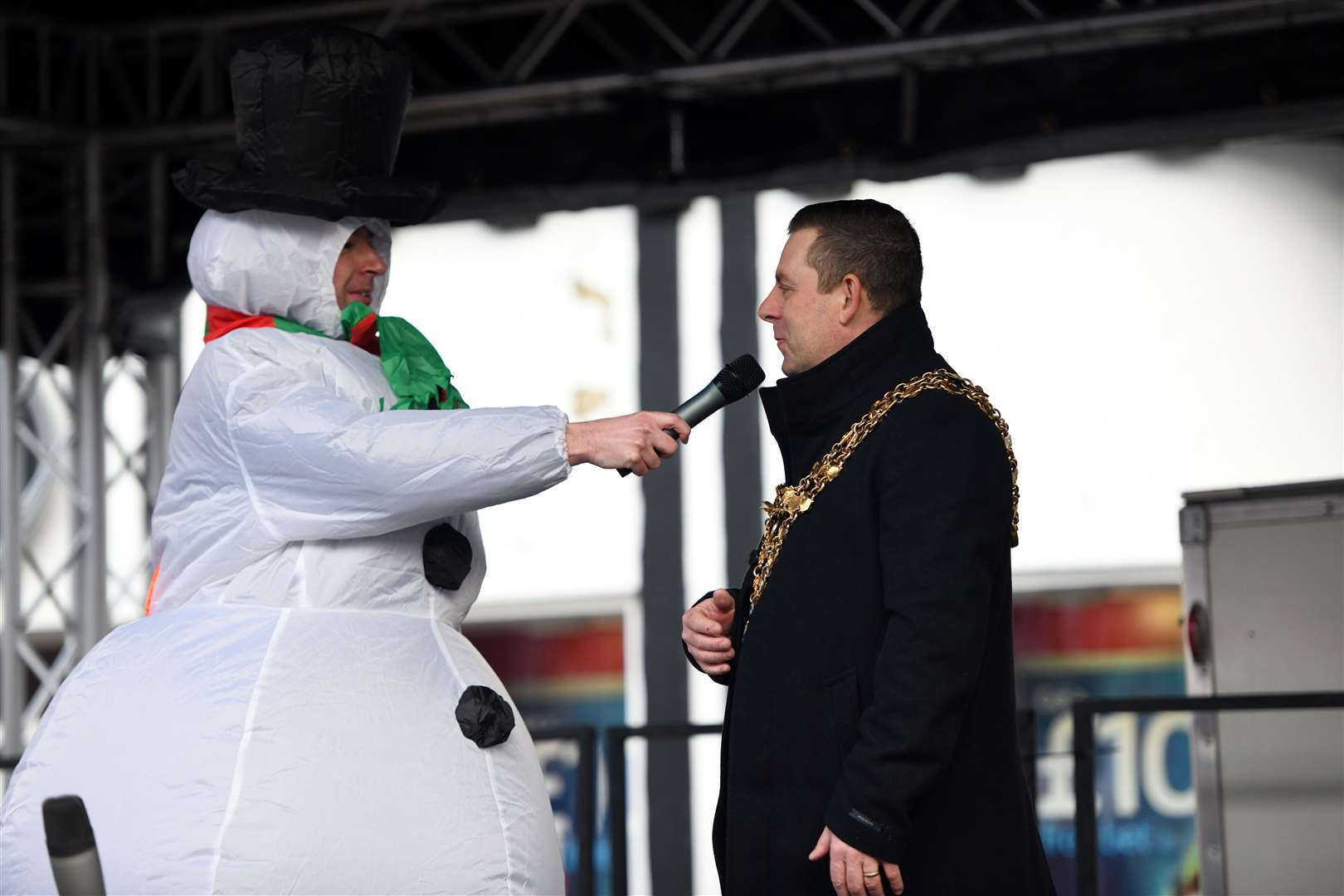 Wisbech Christmas Market..Wisbech Mayor Andrew Lynn. (53664080)