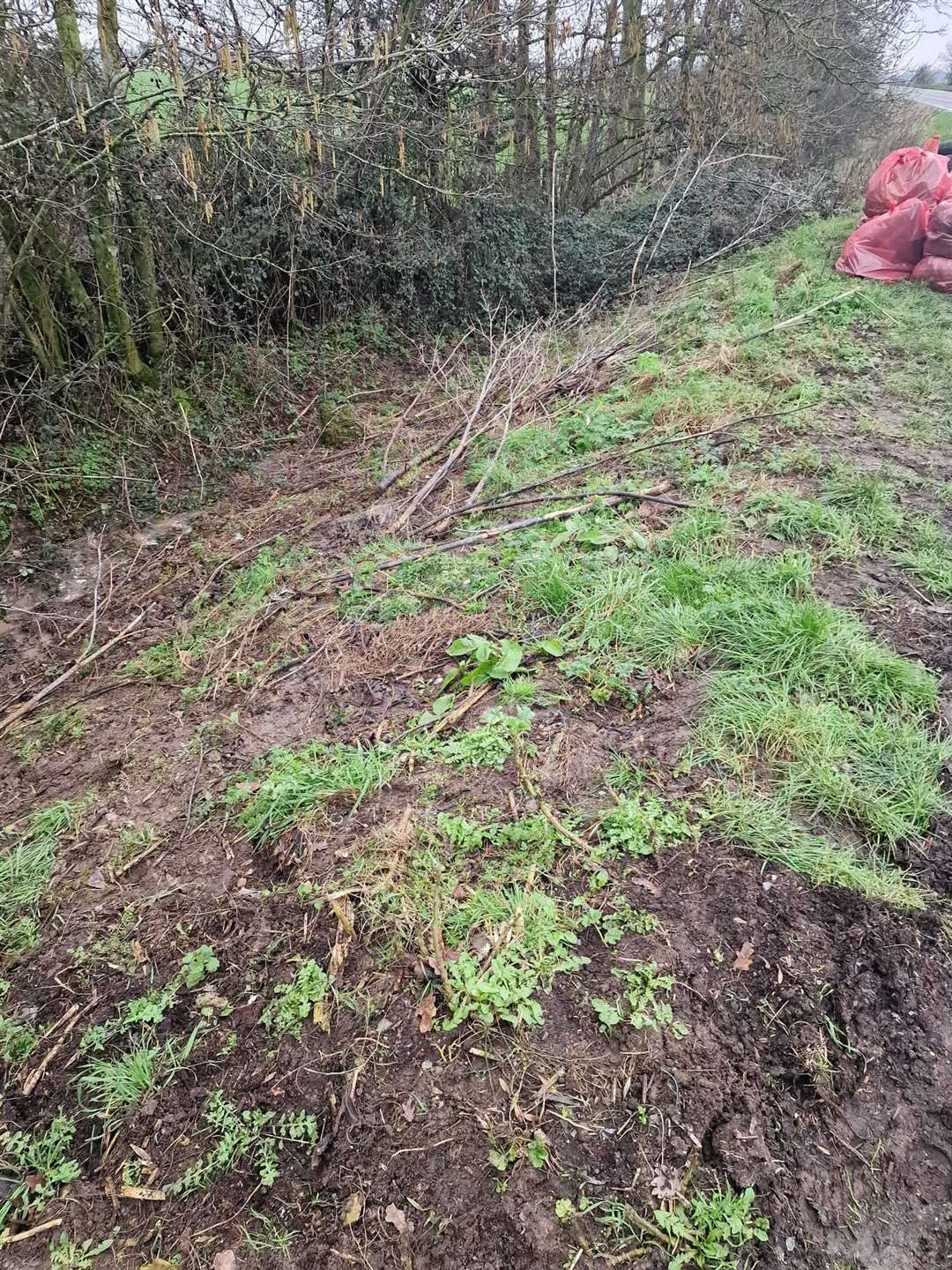 After a visit from Wombles Andy and Deanne the dyke is clear of rubbish, water flows, and farmers are pleased