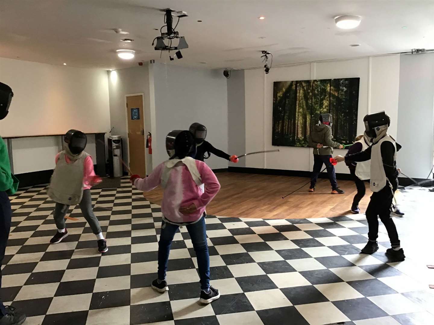 Pupils enjoyed fencing.