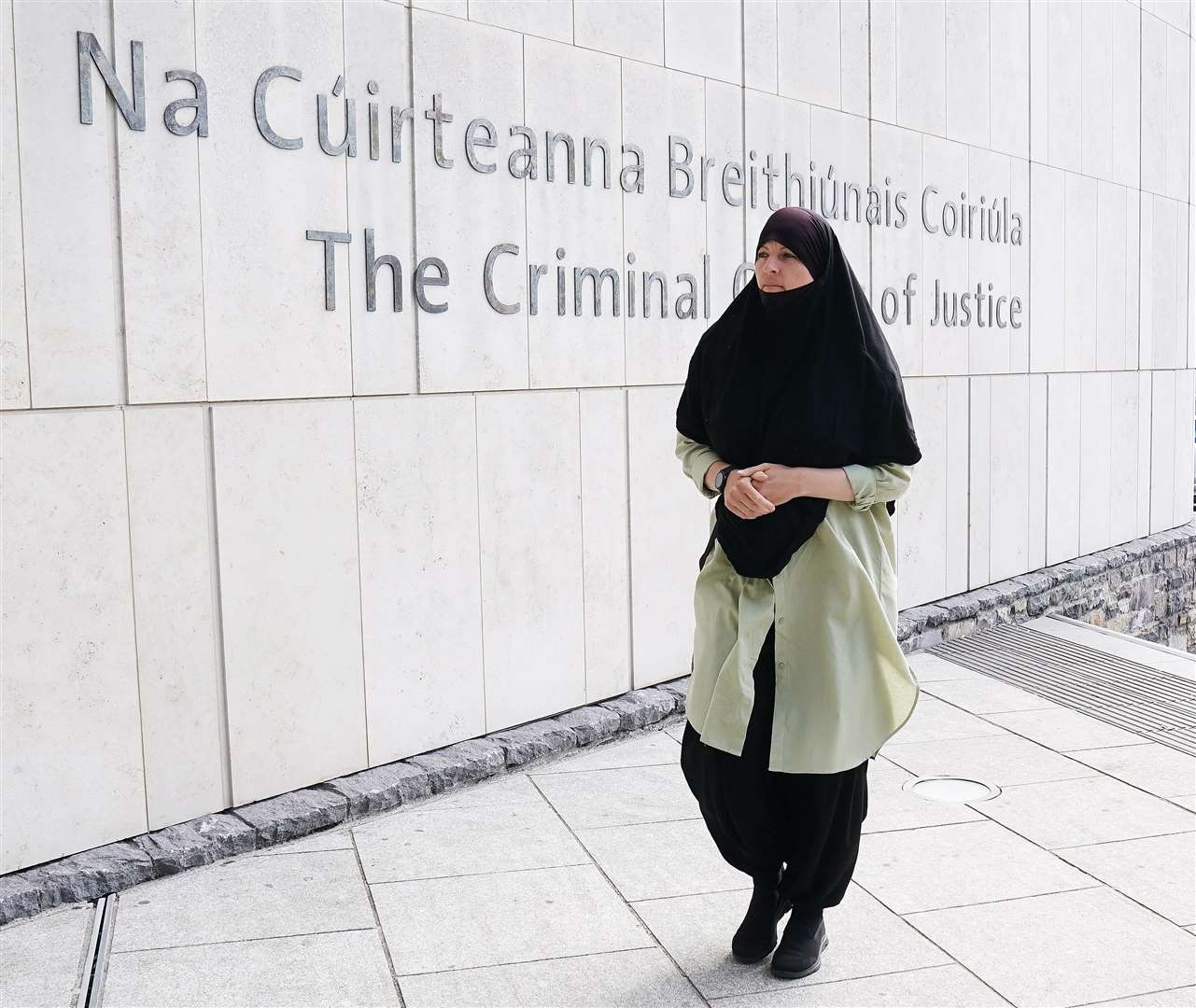 Former Irish soldier Lisa Smith at the Courts of Criminal Justice in Dublin in July 2022 (Brian Lawless/PA)