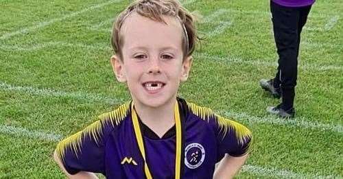 A GoFundMe page has been set up for Hunter. Picture: Wisbech St Mary FC