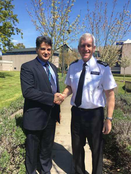 ACC Nav Malik and Chief Constable Alec Wood