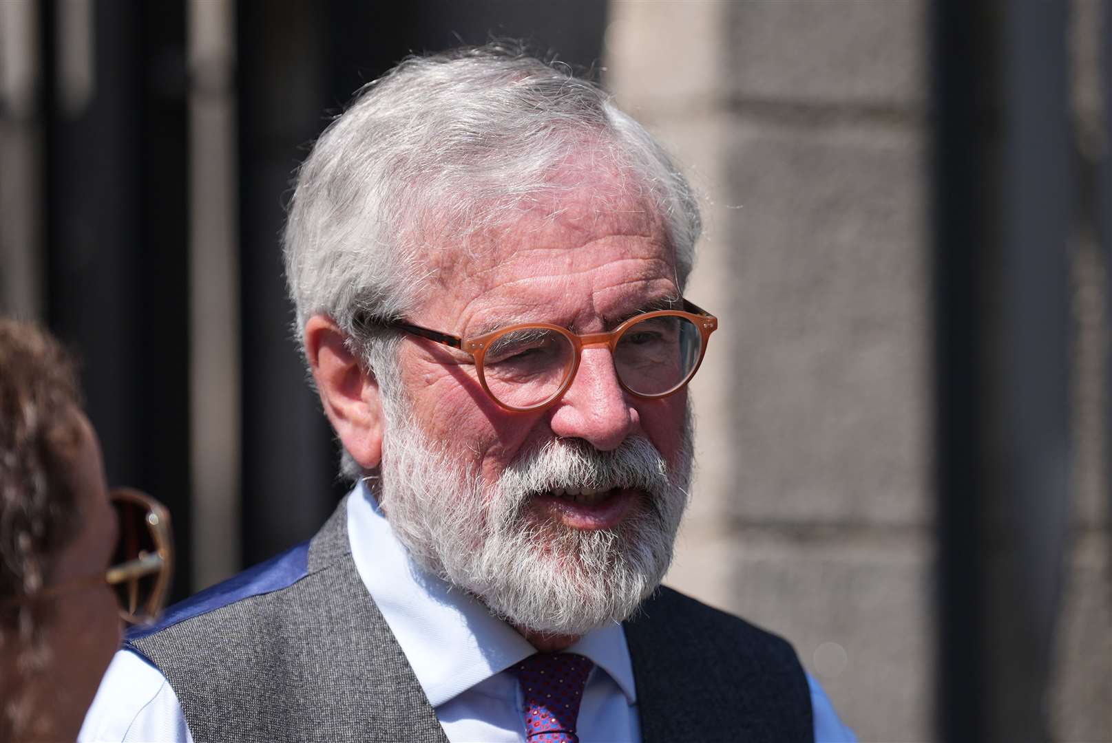 Former Sinn Fein president Gerry Adams outside the High Court in Dublin (Niall Carson/PA)