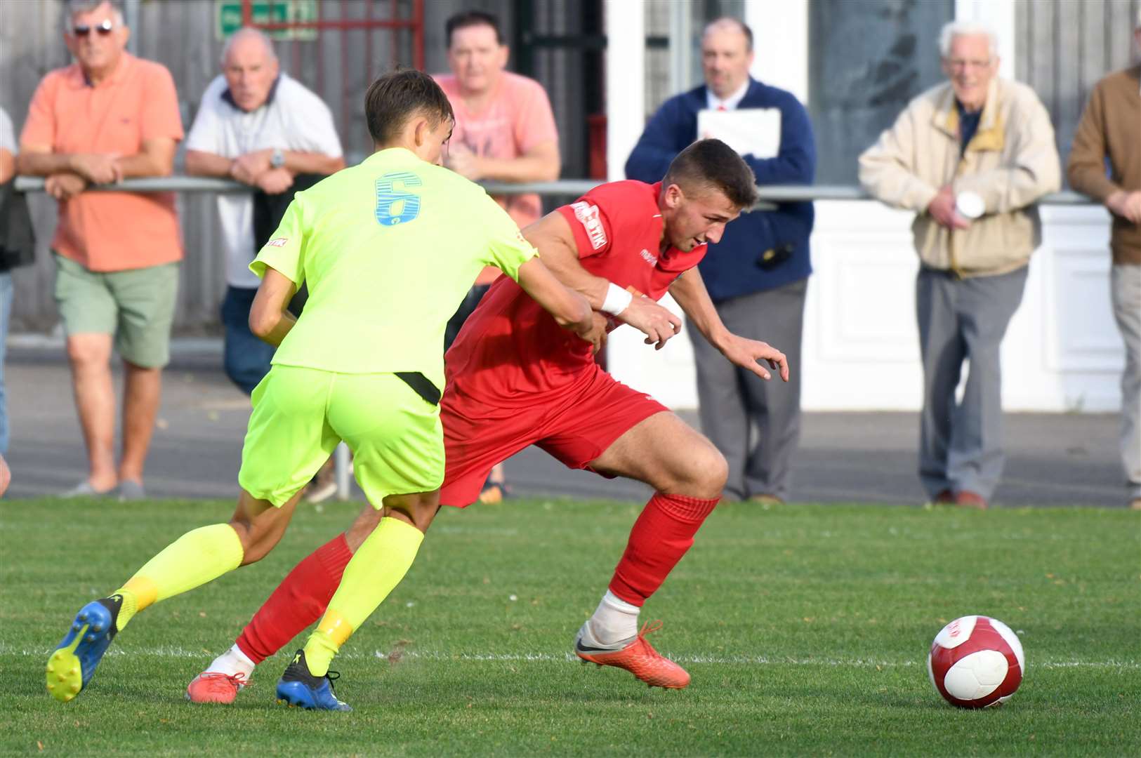 Wisbech FC v Kidsgrove Athletic in FA Trophy action. (4774270)