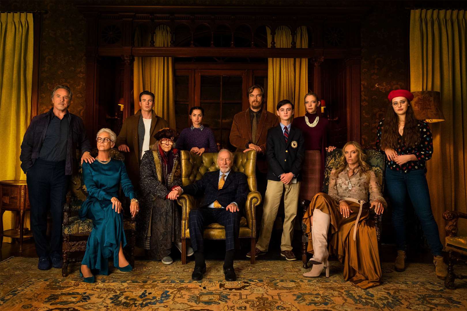 The cast of Knives Out. Credit: PA Photo/MRC II Distribution Company LP/Claire Folger.