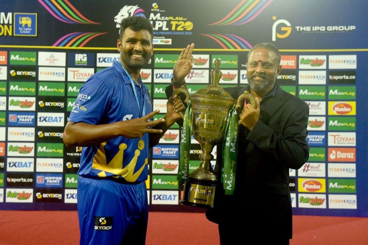 Harry Vaheesan celebrates the title