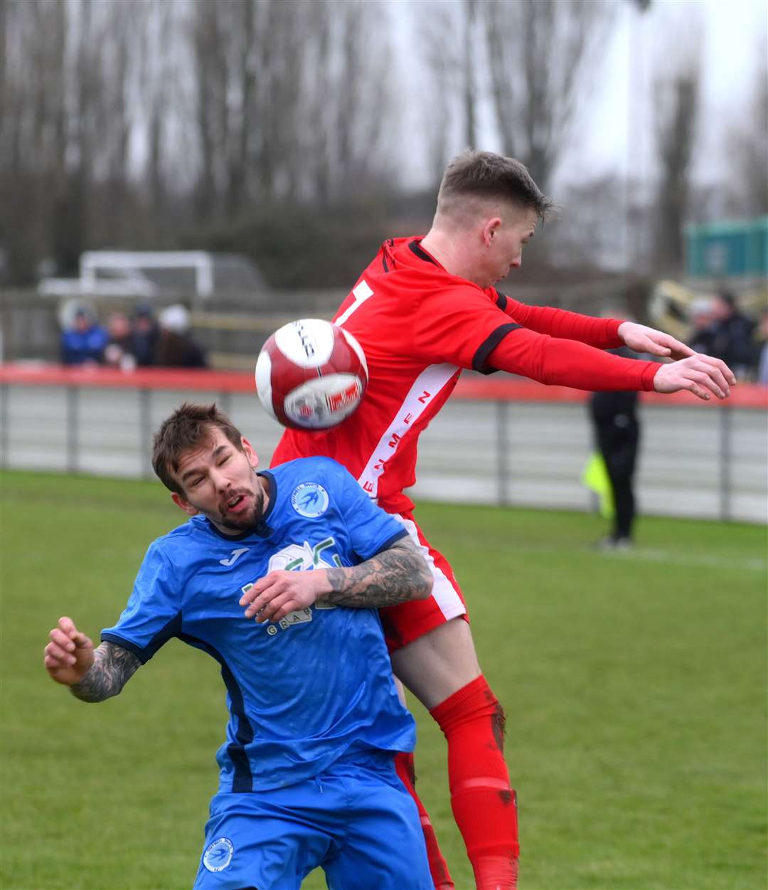 Action from Wisbech Town Reserves v Outwell Swifts