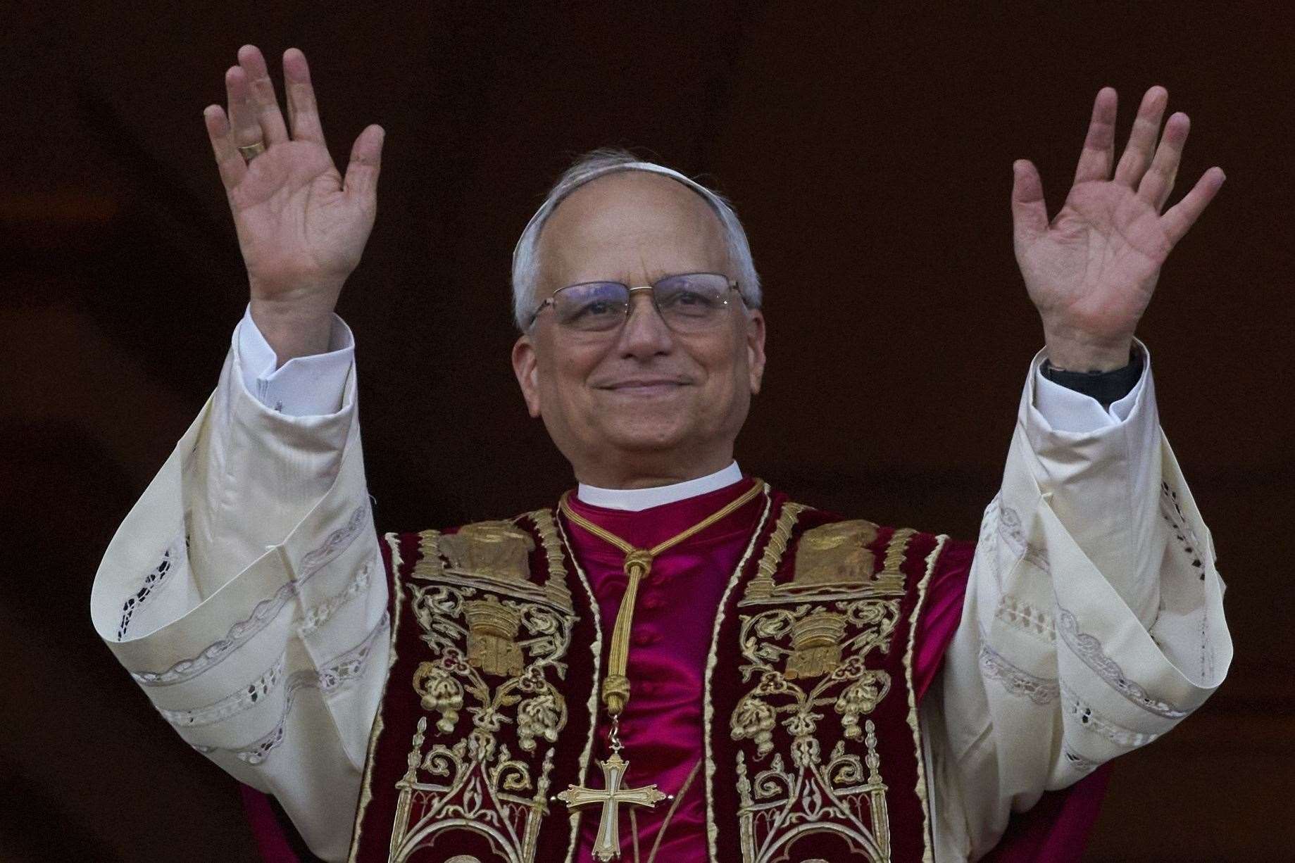 Newly elected Pope Leo XIV appears at the balcony of St Peter’s Basilica at the Vatican (Andrew Medichini/AP)