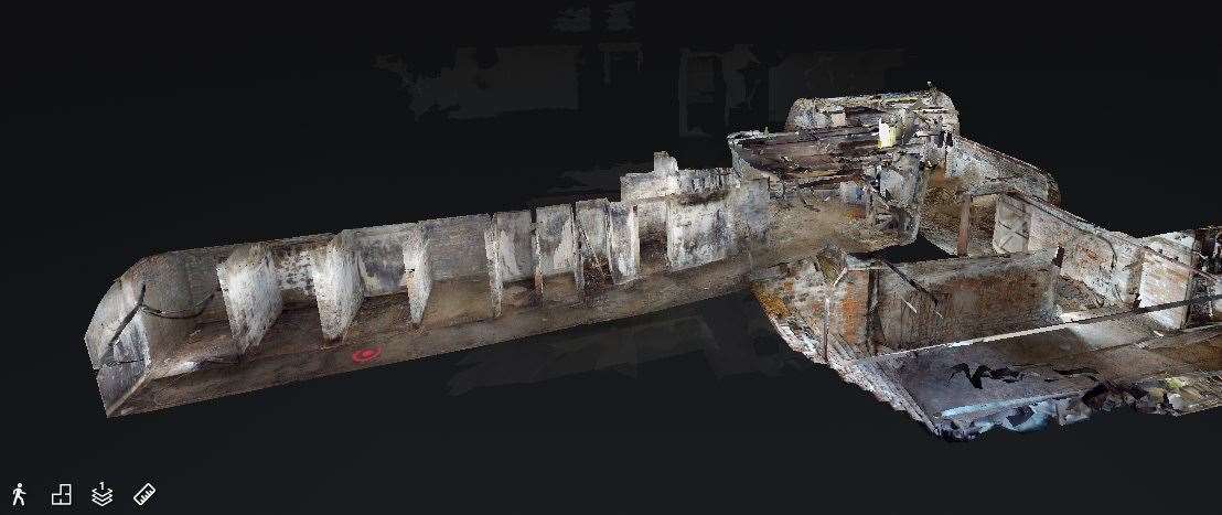 Rose and Crown 3D survey. Photo: Wisbech High Street Project.