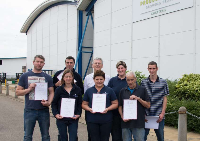Some of the colleagues who received the awards. They are (Left to right): Rimvydas Kairys (10 years service), Mario Julio (5 years), Silvia Howard (10 years), Andrew Holding, Miroslawa Brzezinska (5 years), Alice Briggs ( 5 years), Michael Melody (10 years), Tomasz Sajdak (5 years).