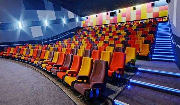 One of the rooms in the cinema
