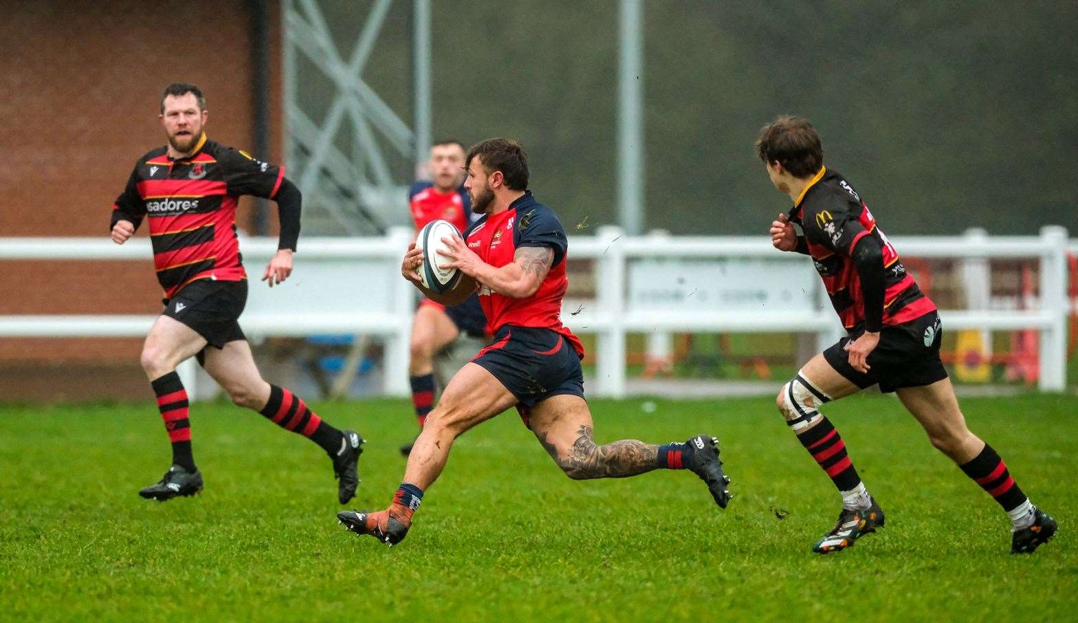 Ethan Garford caused Wymondham problems in attack and defence. Picture: Andy Titmuss