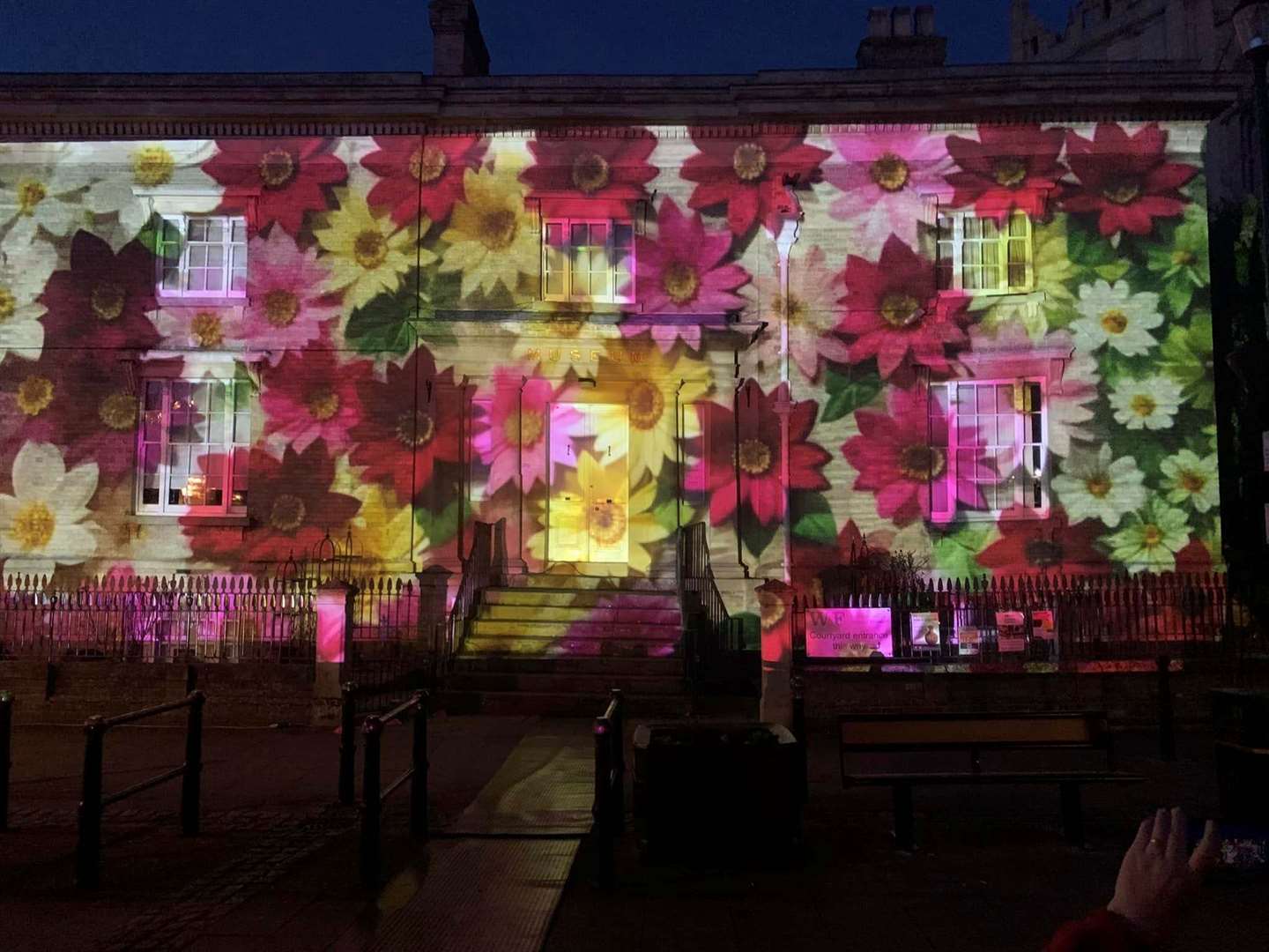 Flowers of all varieties brought a spring like feel to the displays
