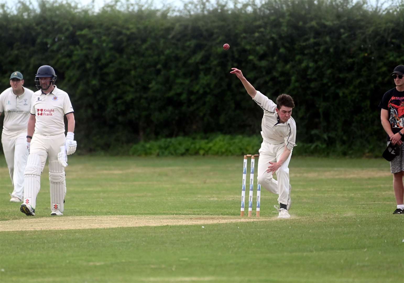 Action from Chatteris 2nds against Wisbech 3rds in CCA Junior League 3 North