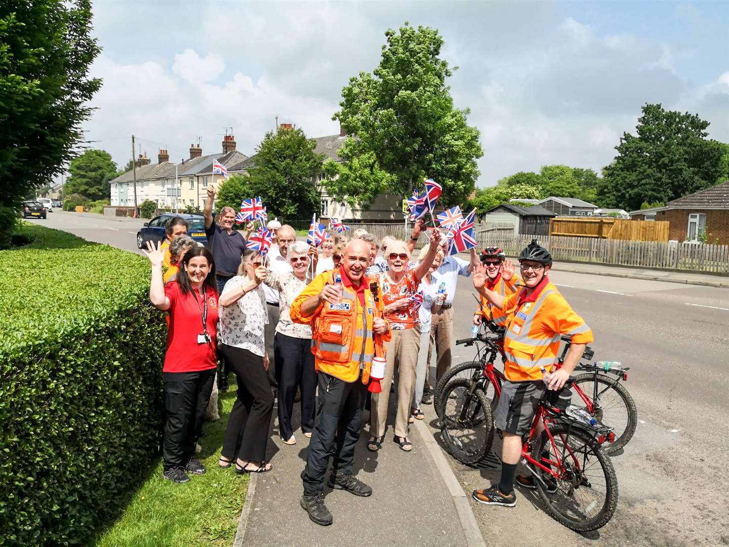 Members of Wimblington 50 plus Club came out to cheer the team on. (2350160)
