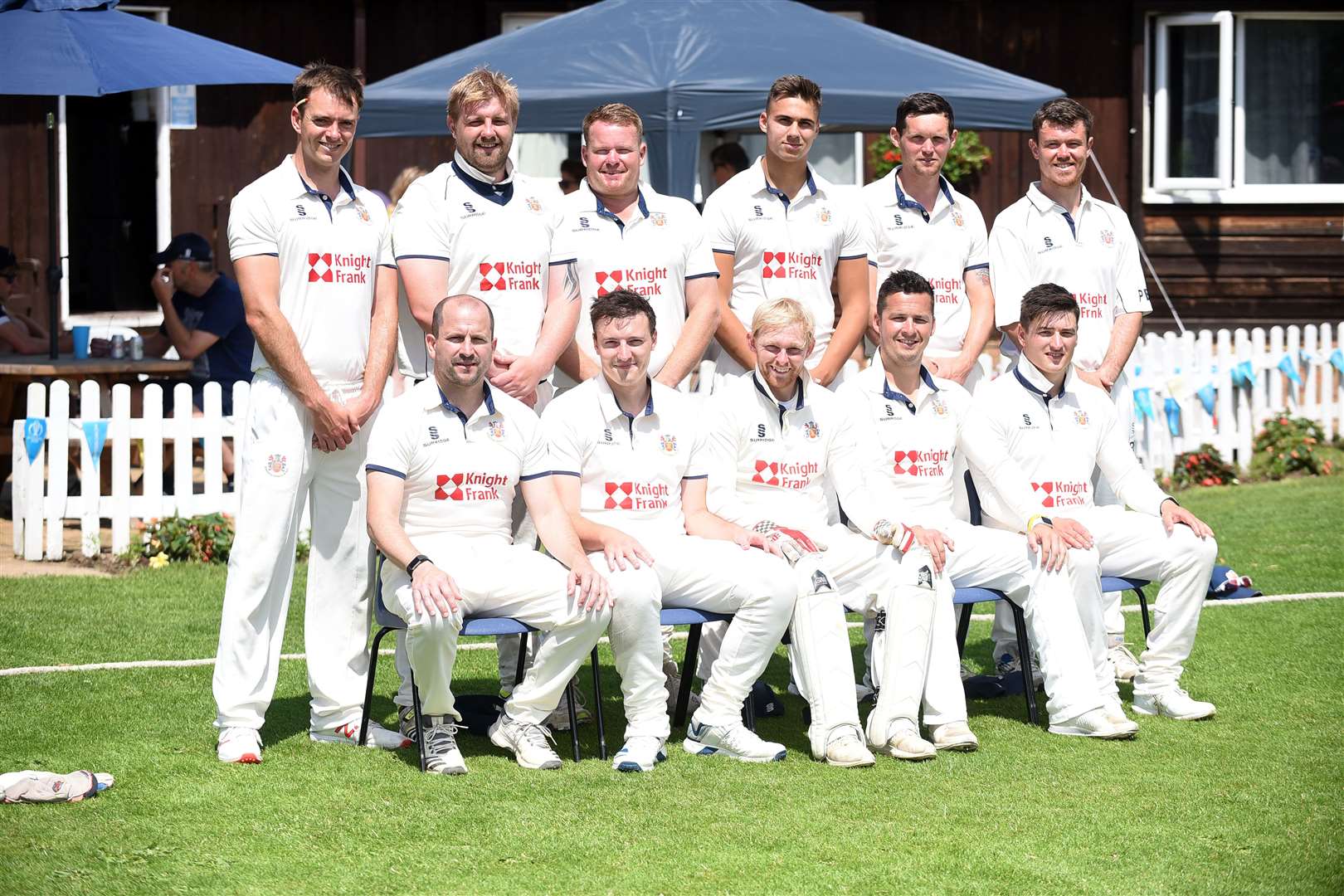 Wisbech v March Cricket..Wisbech left to right back Dominic Stannard, Sam Albutt, Gary Freear, Will Gowler, Ant Palmer and Paul Edgeller ..left to right front Chris Clark, Kieran Haynes, Josh Bowers, James Williams and Danny Haynes. (14121646)