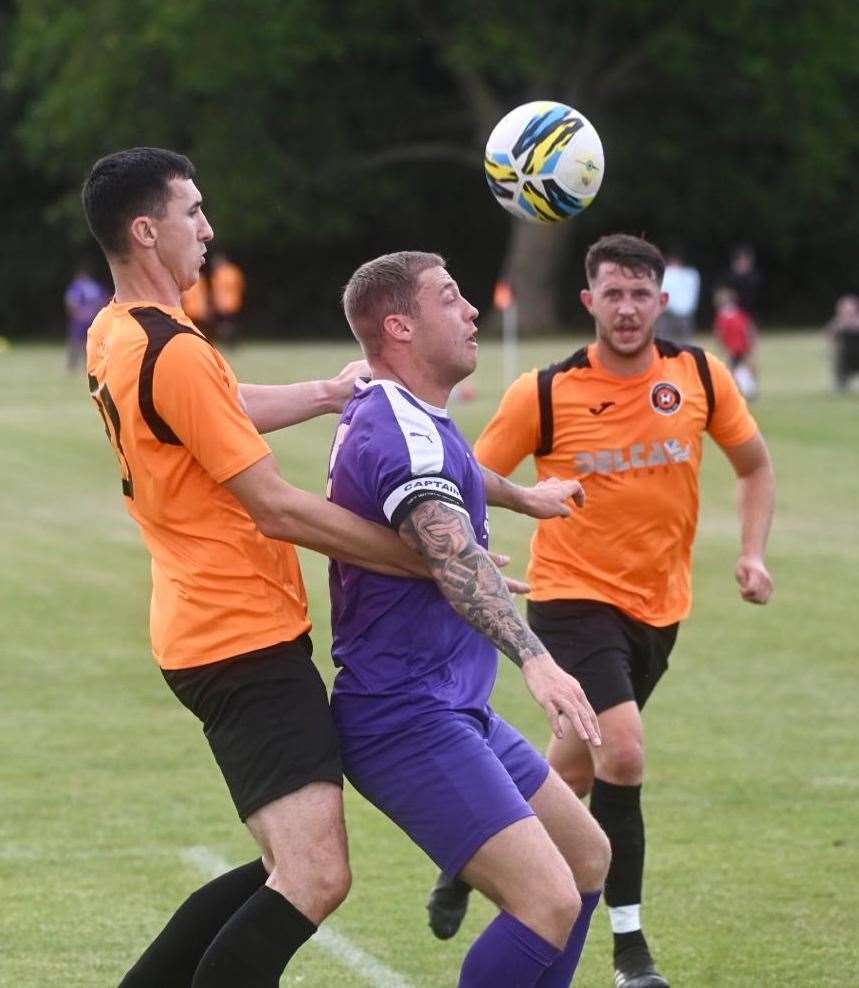 Action from Leverington Sports against Stanground Sports
