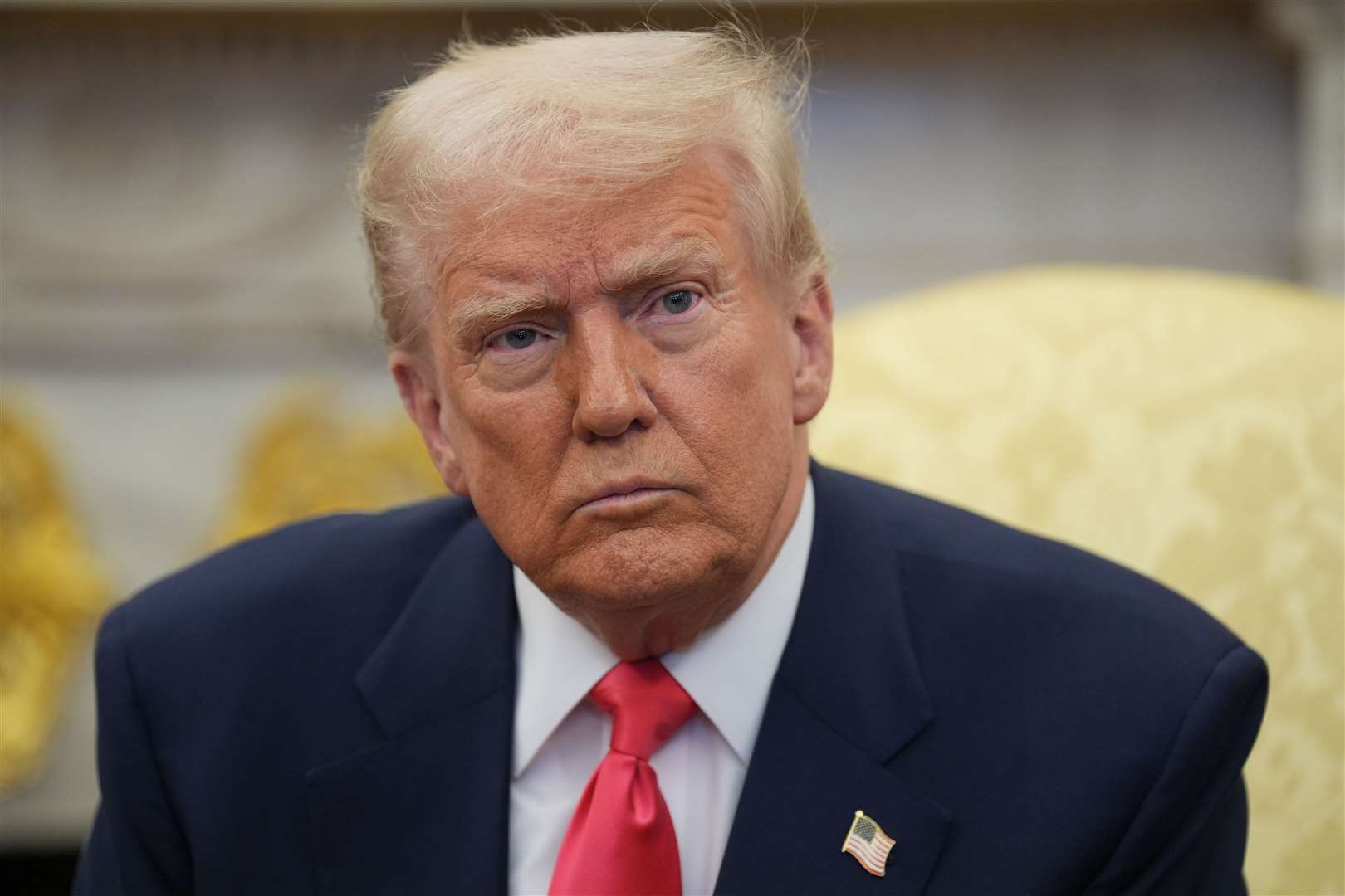 US President Donald Trump has threatened a 100% tariff on foreign-made films (Niall Carson/PA)