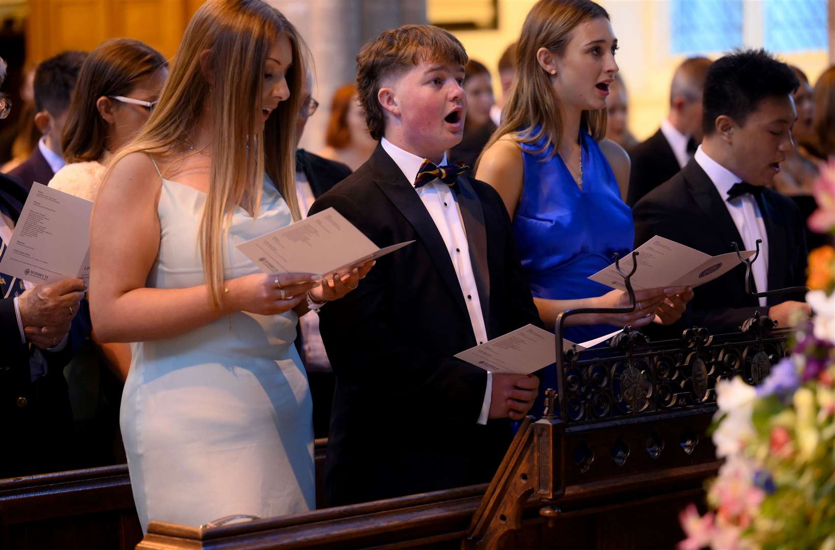 The congregation at the Leavers' Service at the Church of St Peter and St Paul. Pictures: Wisbech Grammar School (Adam Fairbrother)