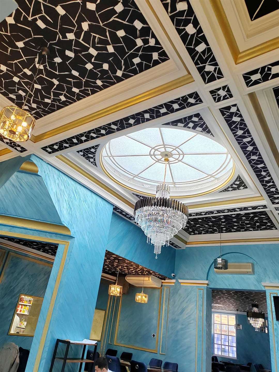 Even the ceiling has been transformed. Picture: Lolita Ritere