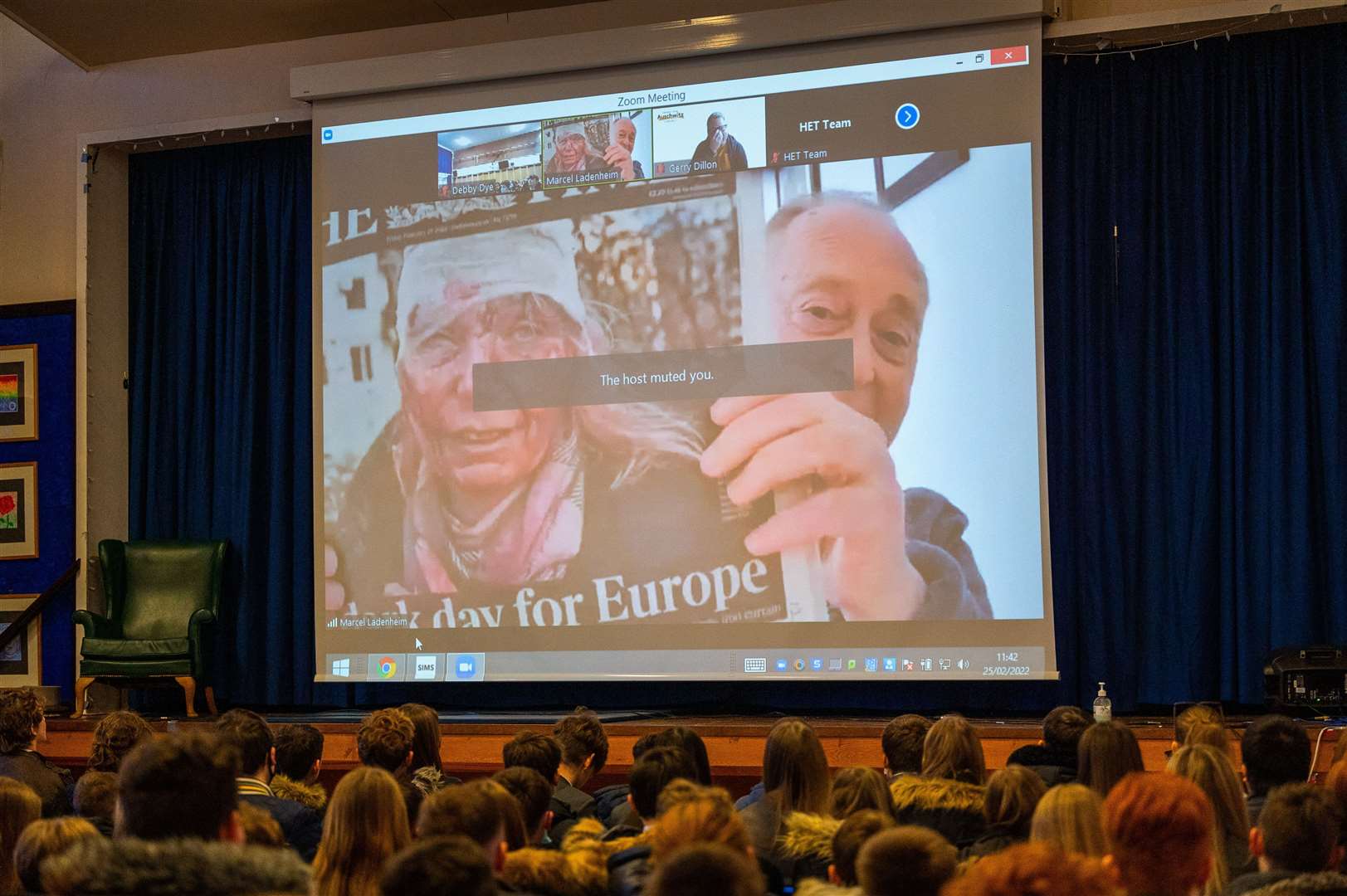 Students at Marshland high school have heard first-hand the moving story of how a Holocaust survivor was hidden from the Nazis by two brave sisters. (55545948)