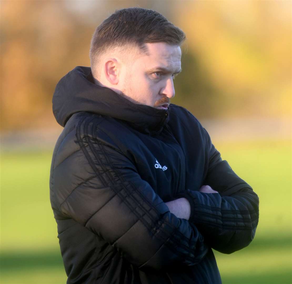 Parson Drove v Cornard United. Parson Drove manager Arran Duke