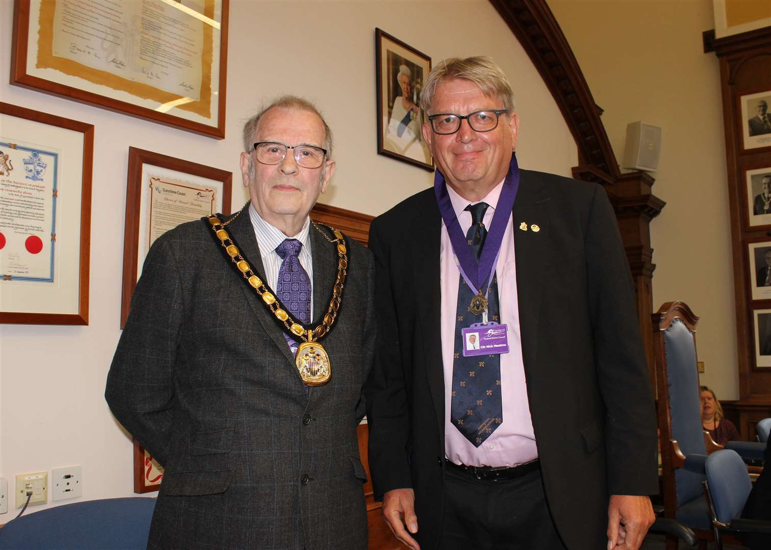 Councillor Alex Miscandlon (left) with his vice chair Councillor Nick Meekins. (56662708)