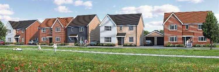 Computer-generated imagery of the 88-home Primrose Grove development in Wimblington, to be delivered by Bellway Eastern Counties.