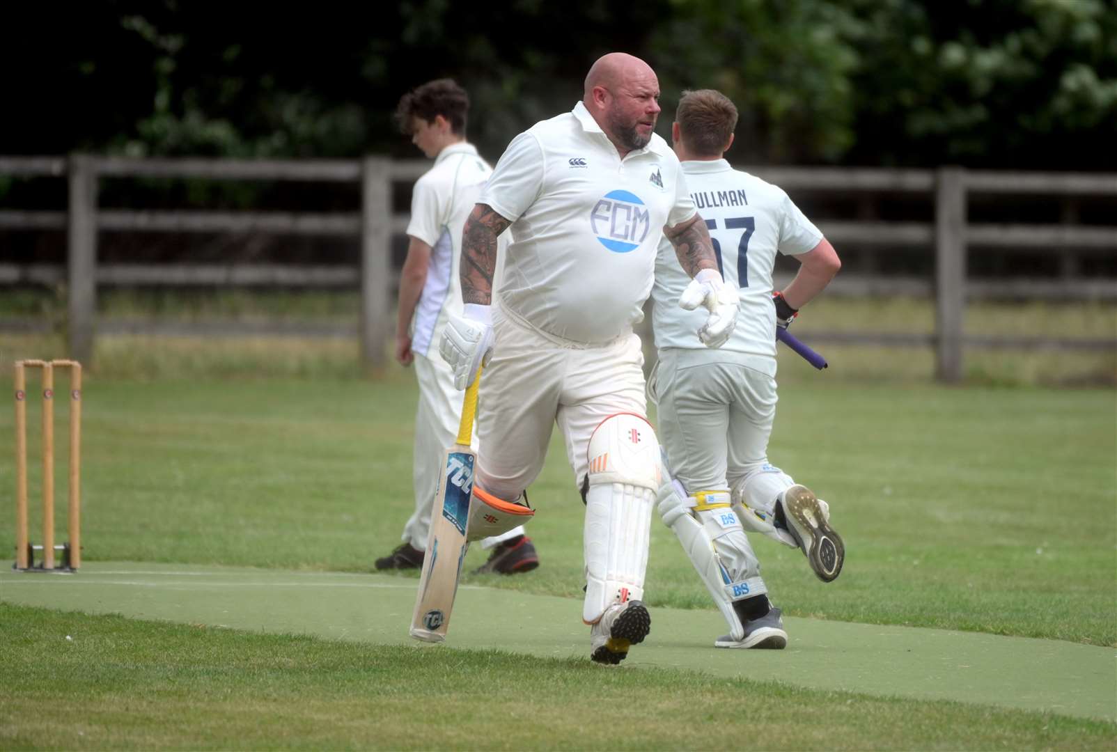 Wimblington v Chippenham cricket action