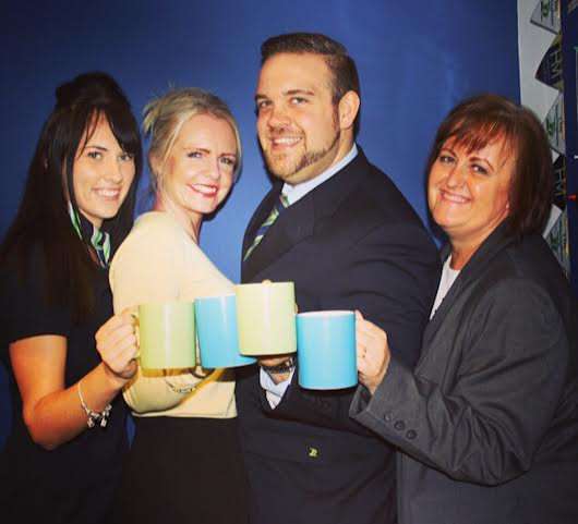 Carrie-Ann Johnson, customer advisor The Nottingham; HM estate agency manager Nicola Roberts; David Boyce, branch manager for The Nottingham and Tracey Palmer, senior negotiator .