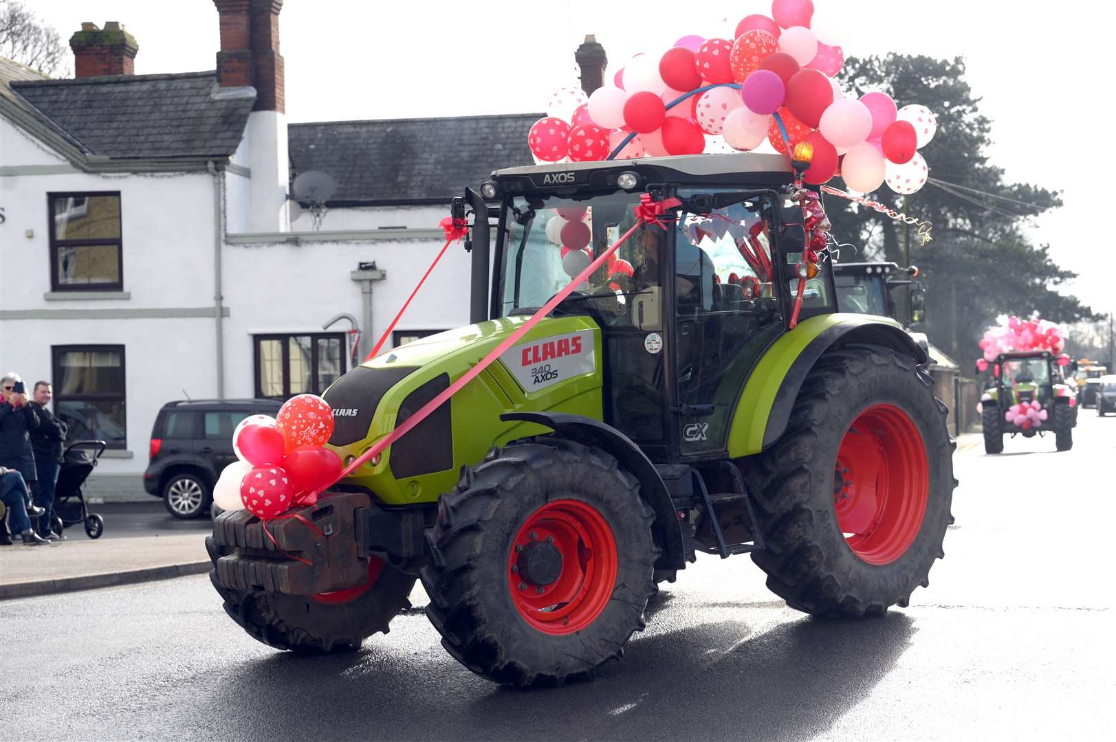 Charity valentines tractor run