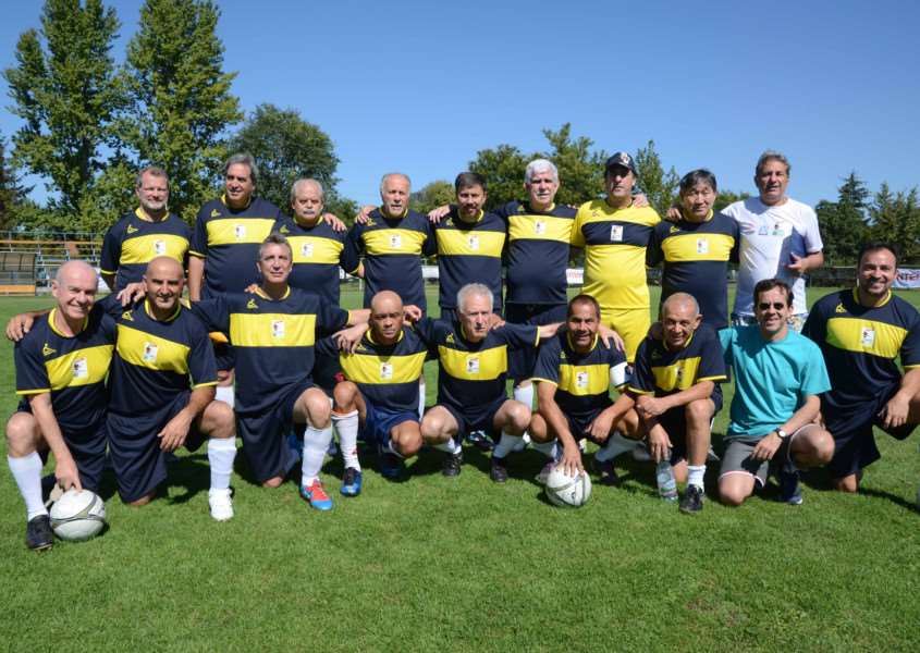 Walking football is a great game for the over 50s.