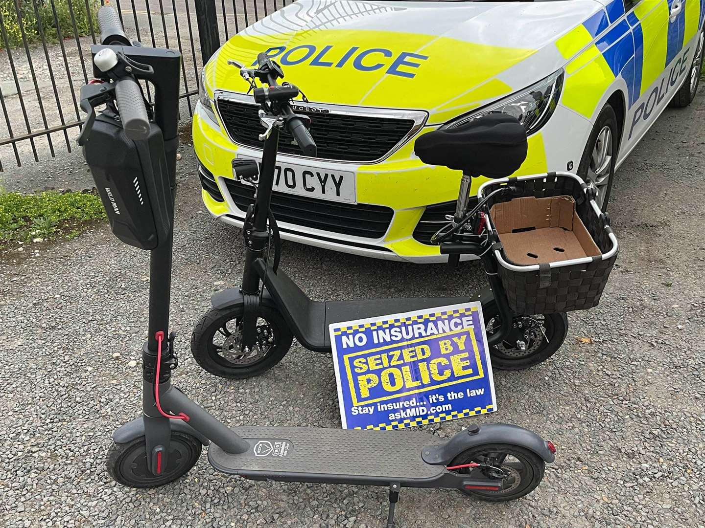 E-scooters seized by police in Wisbech (49059285)
