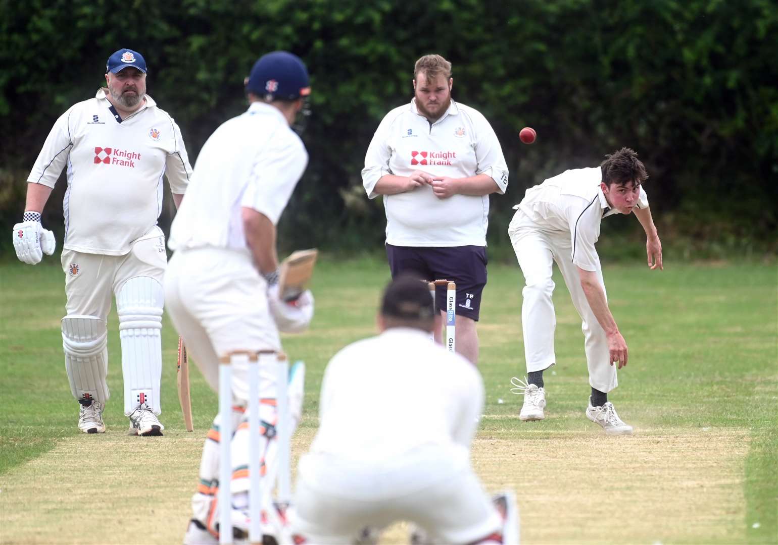 Action from Chatteris 2nds against Wisbech 3rds in CCA Junior League 3 North