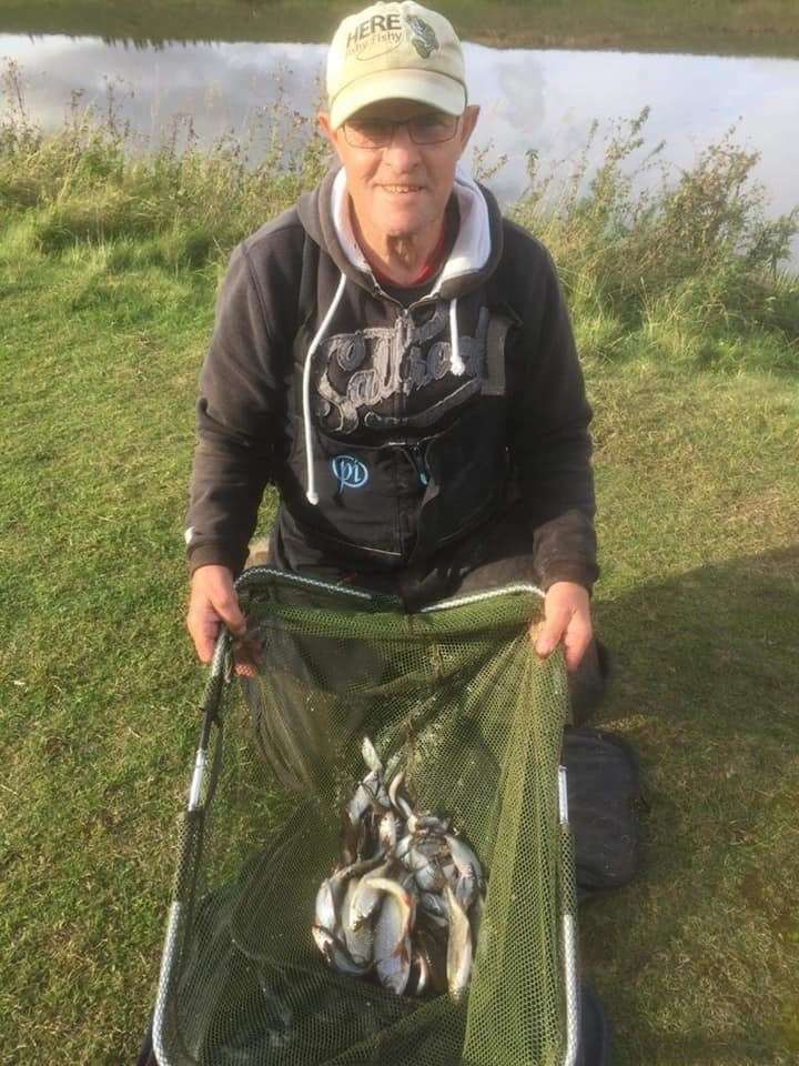 Dennis Houghton with his winning catch