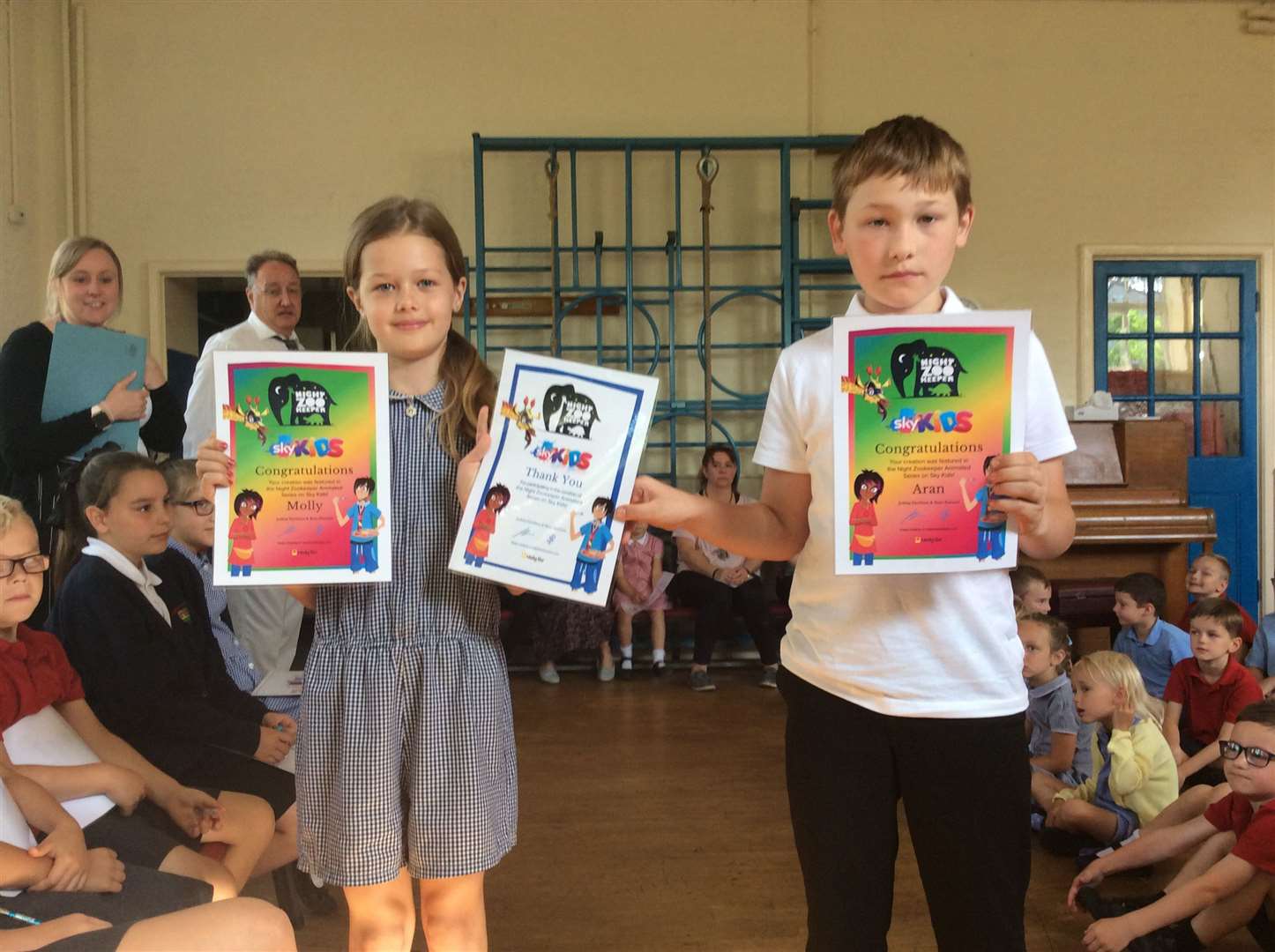 Tilney All Saints pupils Molly Hannay and Aran Mills. (14230770)