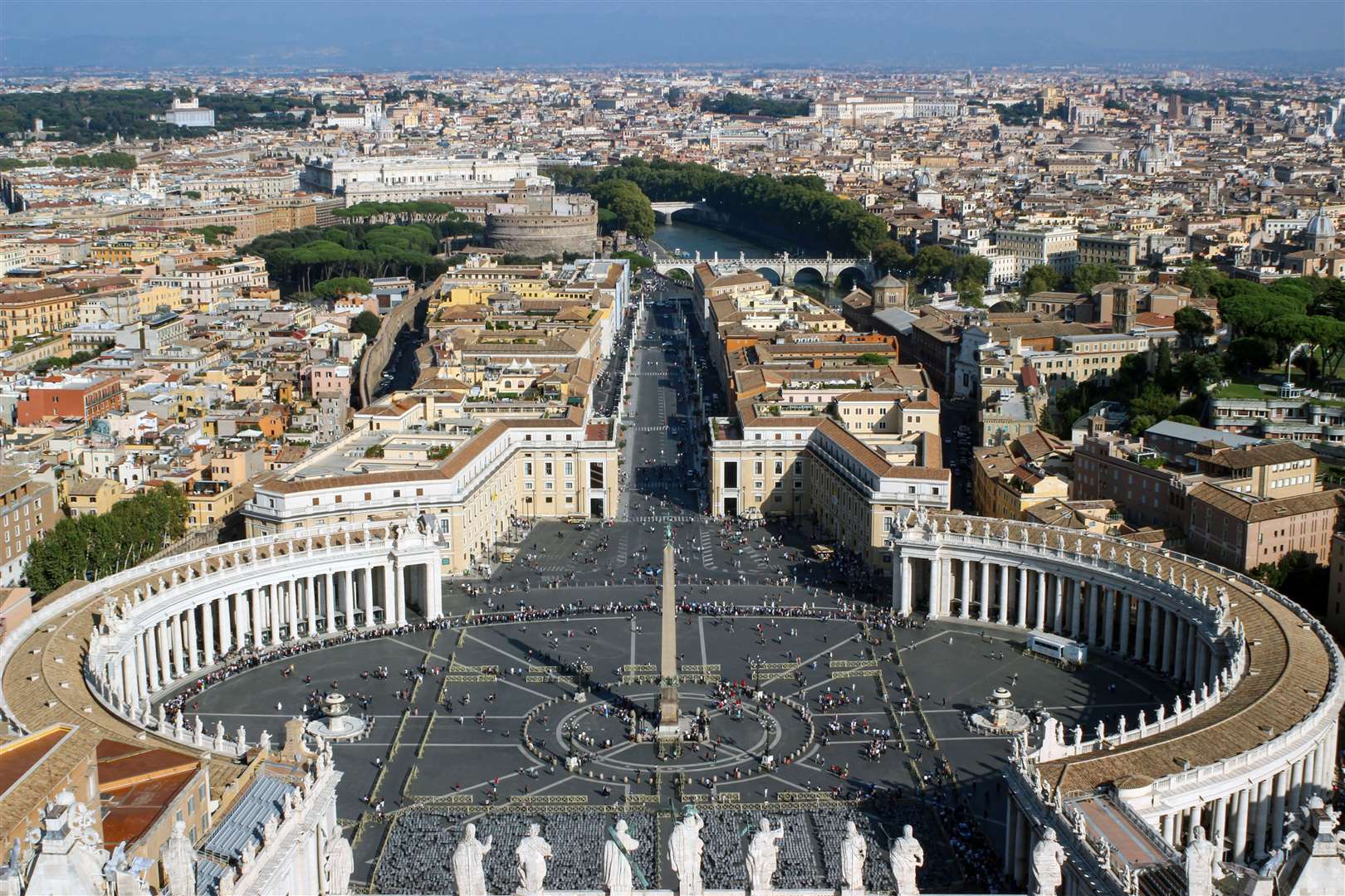 St Peter’s Square and the Via della Conciliazione (Alamy/PA)