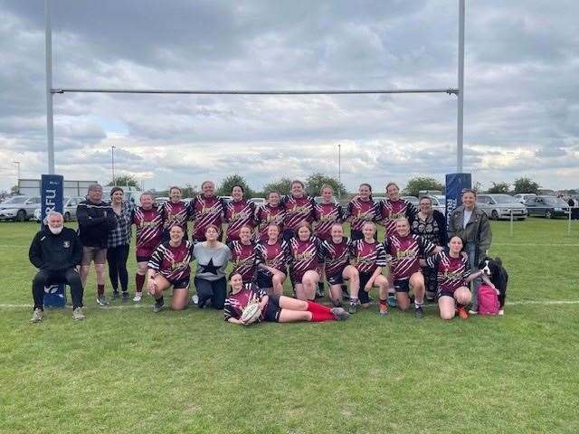 March Bears Ladies face the lens before their first-ever fixture.