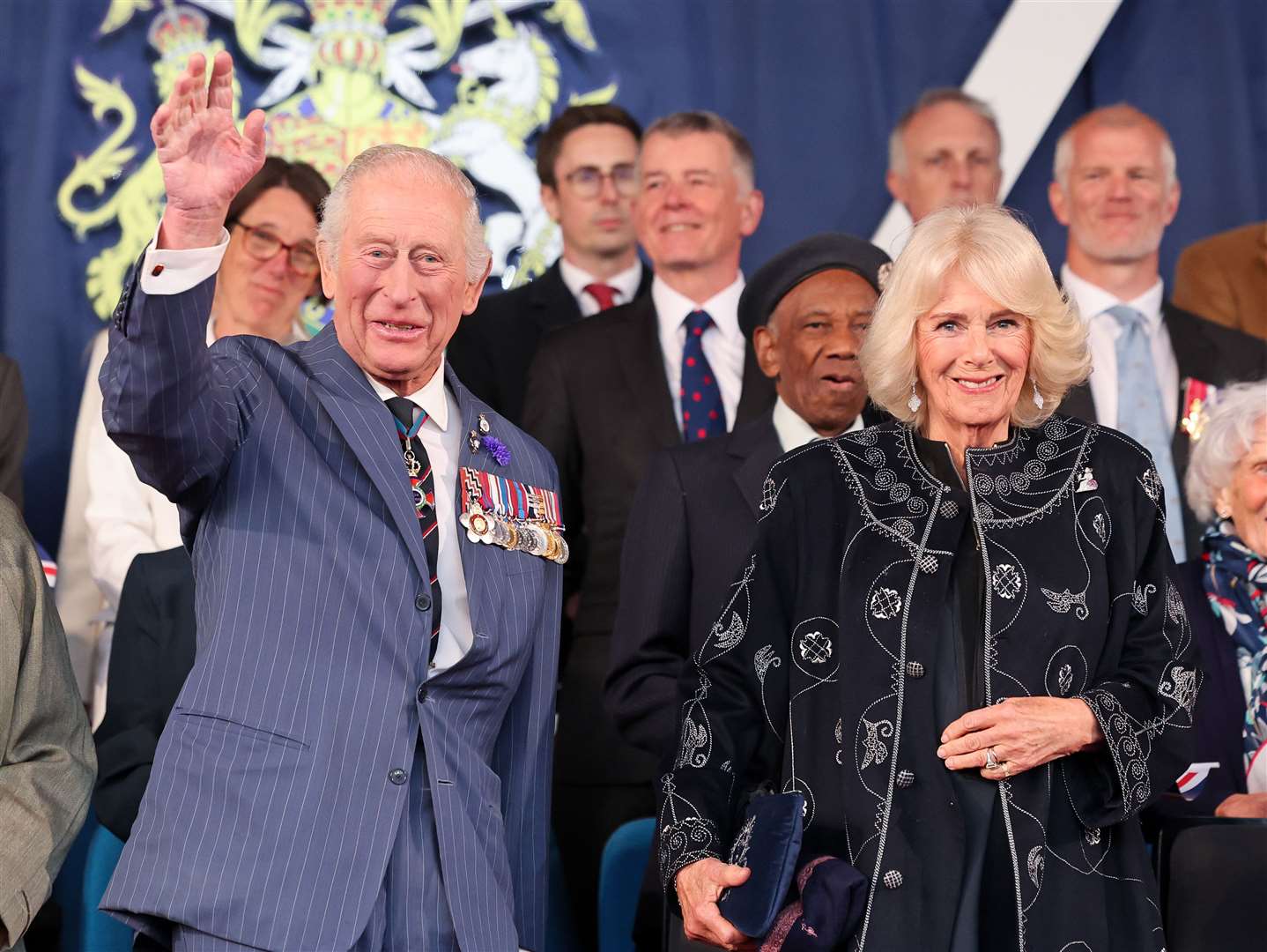 The King and Queen watched from the royal box (Chris Jackson/PA)