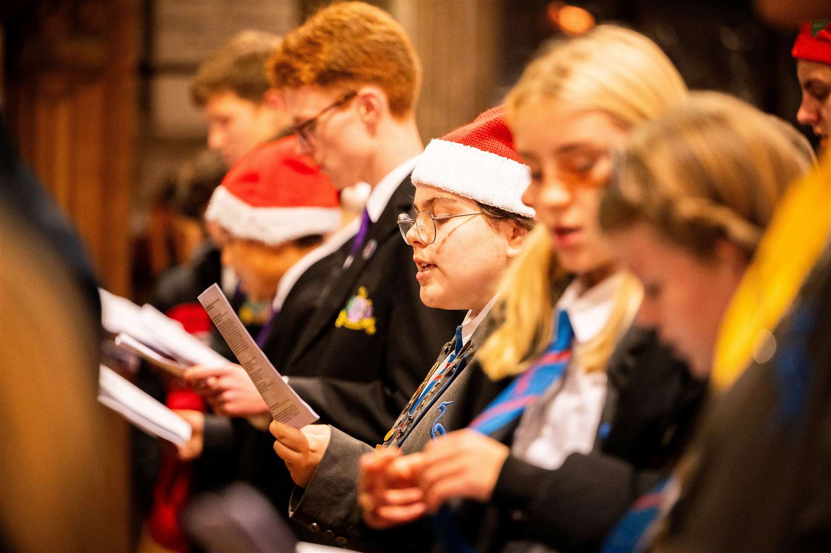 Fenland students were among 400 people who packed a historic King’s Lynn chapel for a community carol concert with the West Norfolk Academies Trust.