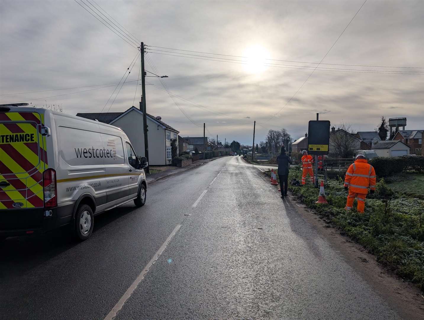 The road is the lowest in England. Picture: Norfolk County Council
