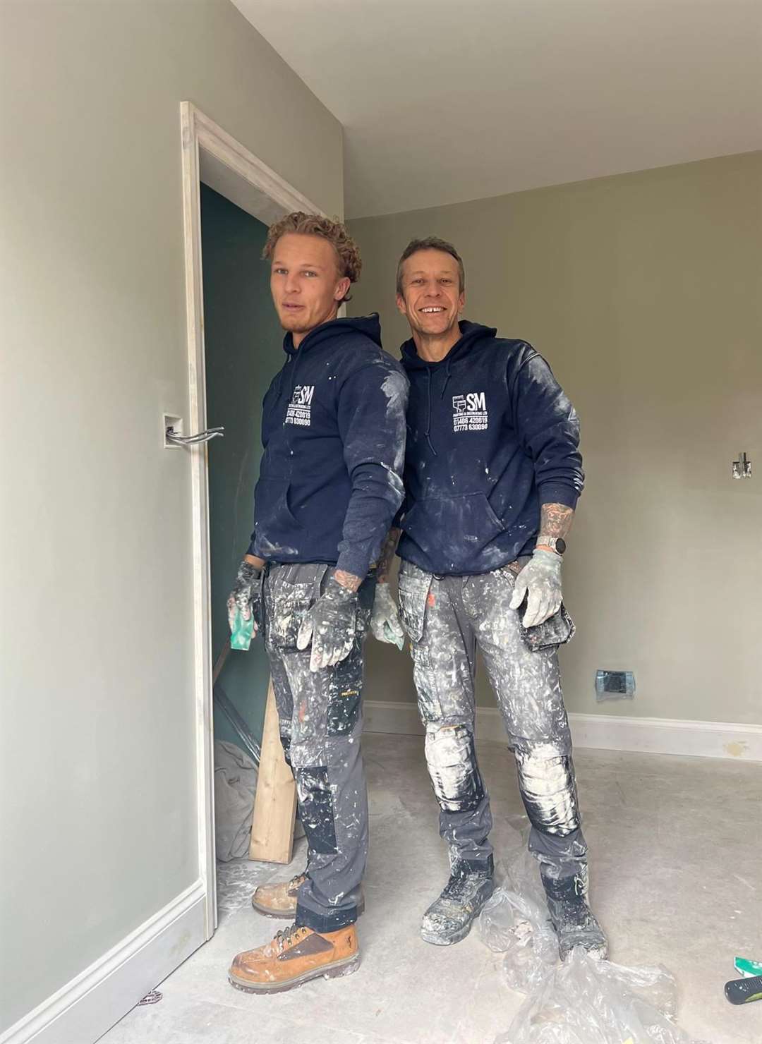 Shaun and Oliver Maddison get to work
