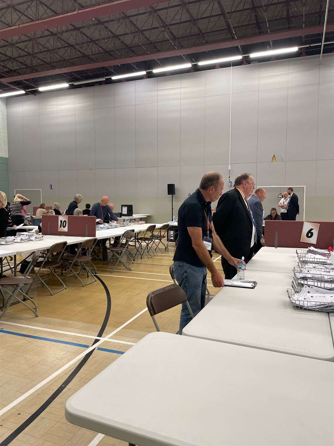 Representatives from all parties have been busily keeping track of votes as the verification process is undertaken.