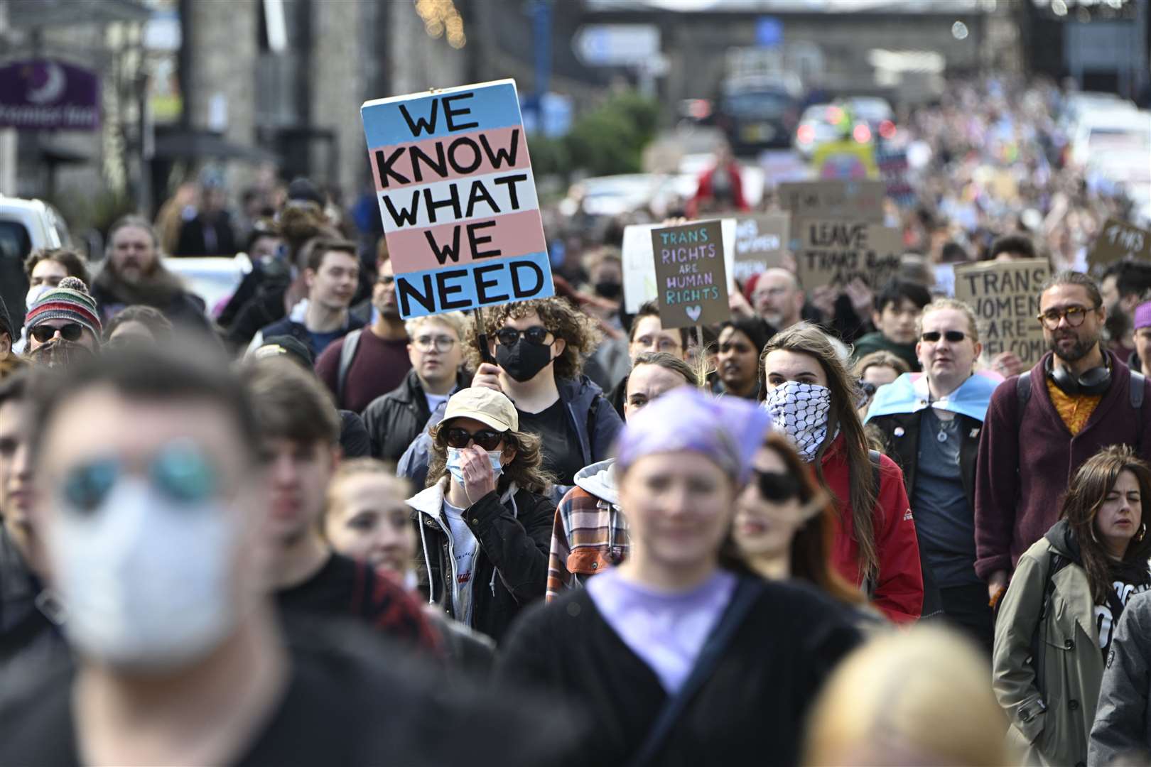The ruling has sparked waves of protests from the trans and LGBT communities (Lesley Martin/PA)
