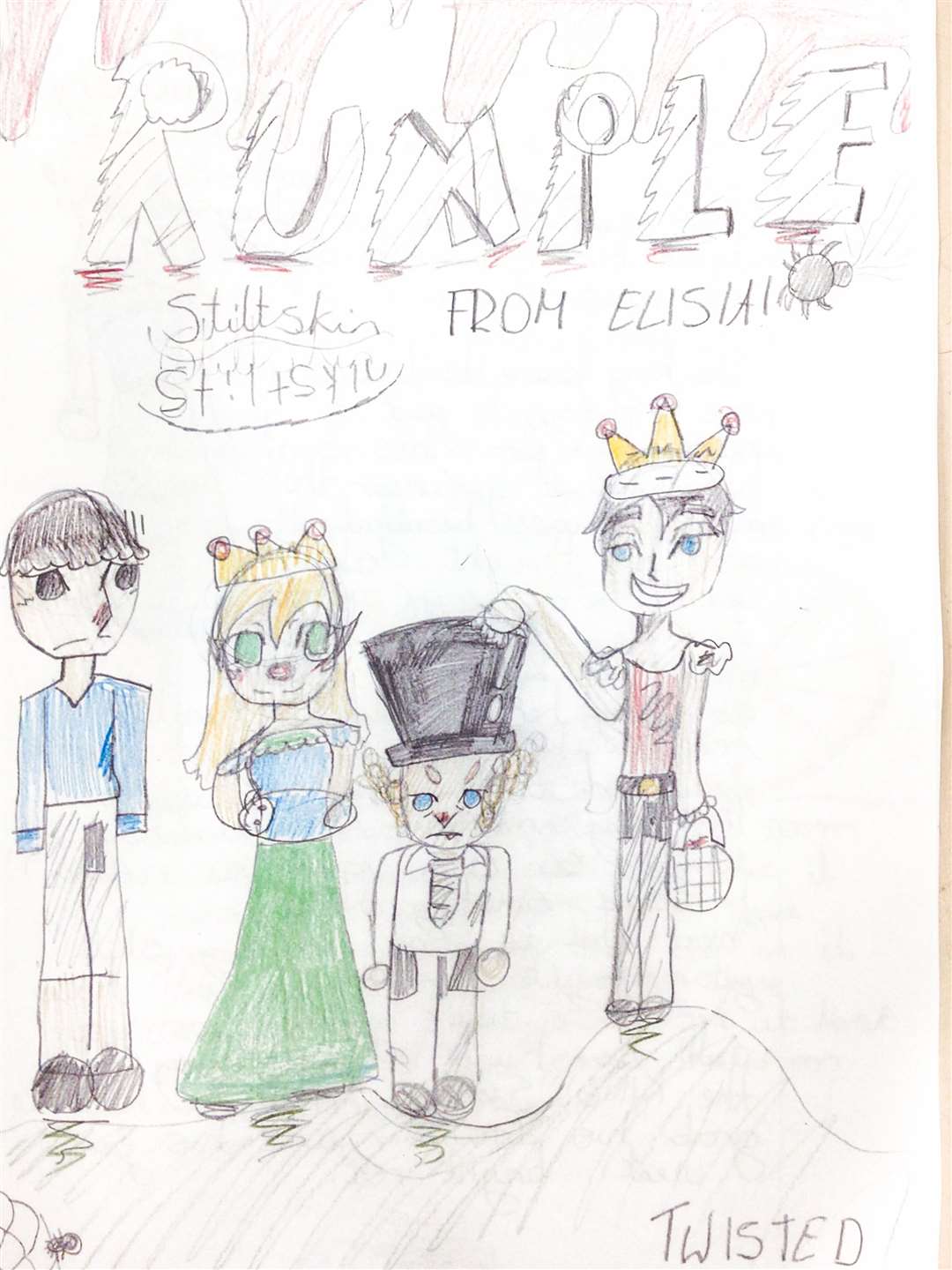 Work by Elisia, who won the Y6 Storyteller Award.