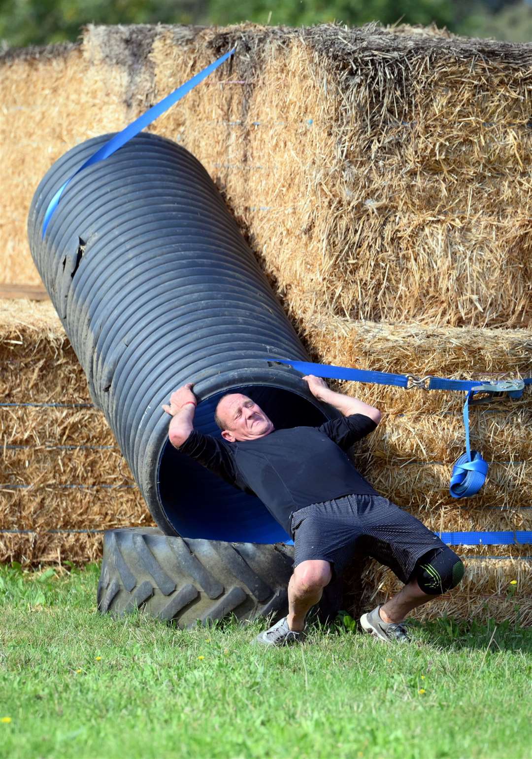 Tunnels were also included in the course