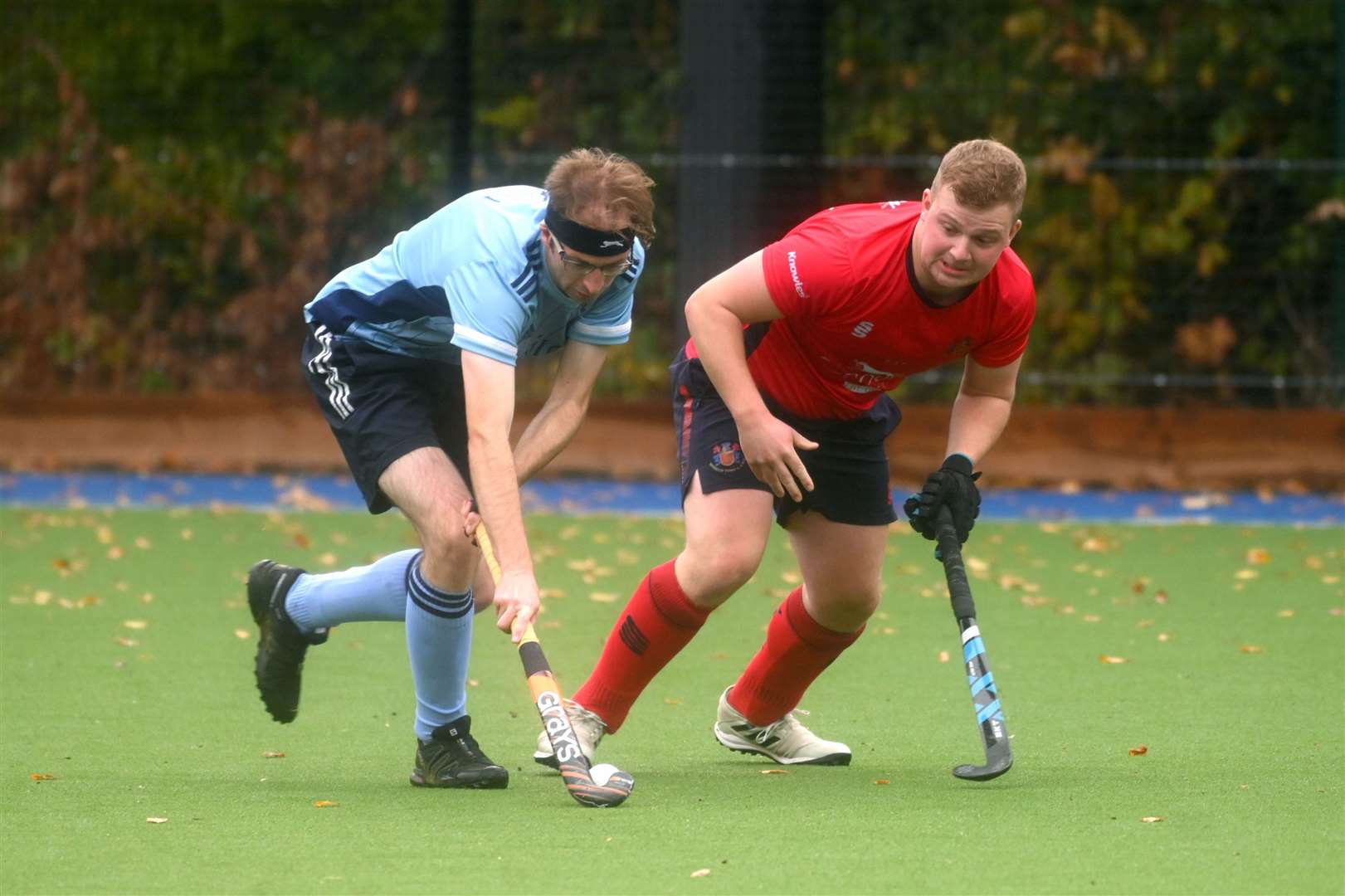 Wisbech Town v St Neots hockey action