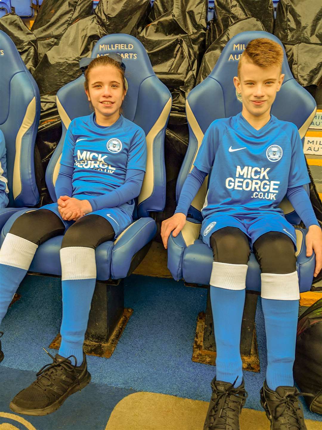 Sophie and Lewis Clarke had a grand day out at the Posh. (7090801)